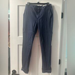 Cosmic Blue Love navy cropped pants